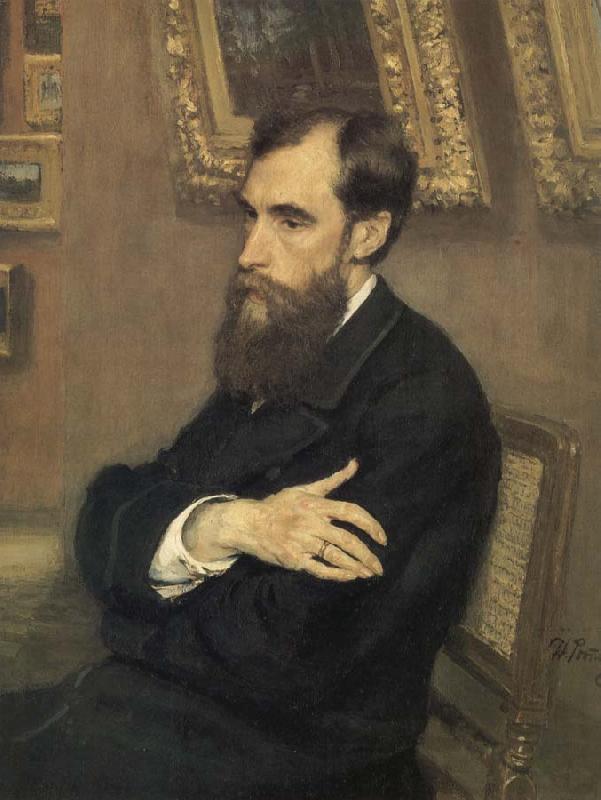 Ilya Repin Portrait of Pavel Tretyakov oil painting image
